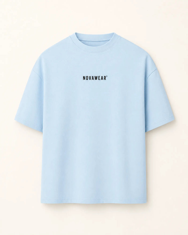NOVAWEAR Oversized Shirt in Babyblau – Produktansicht