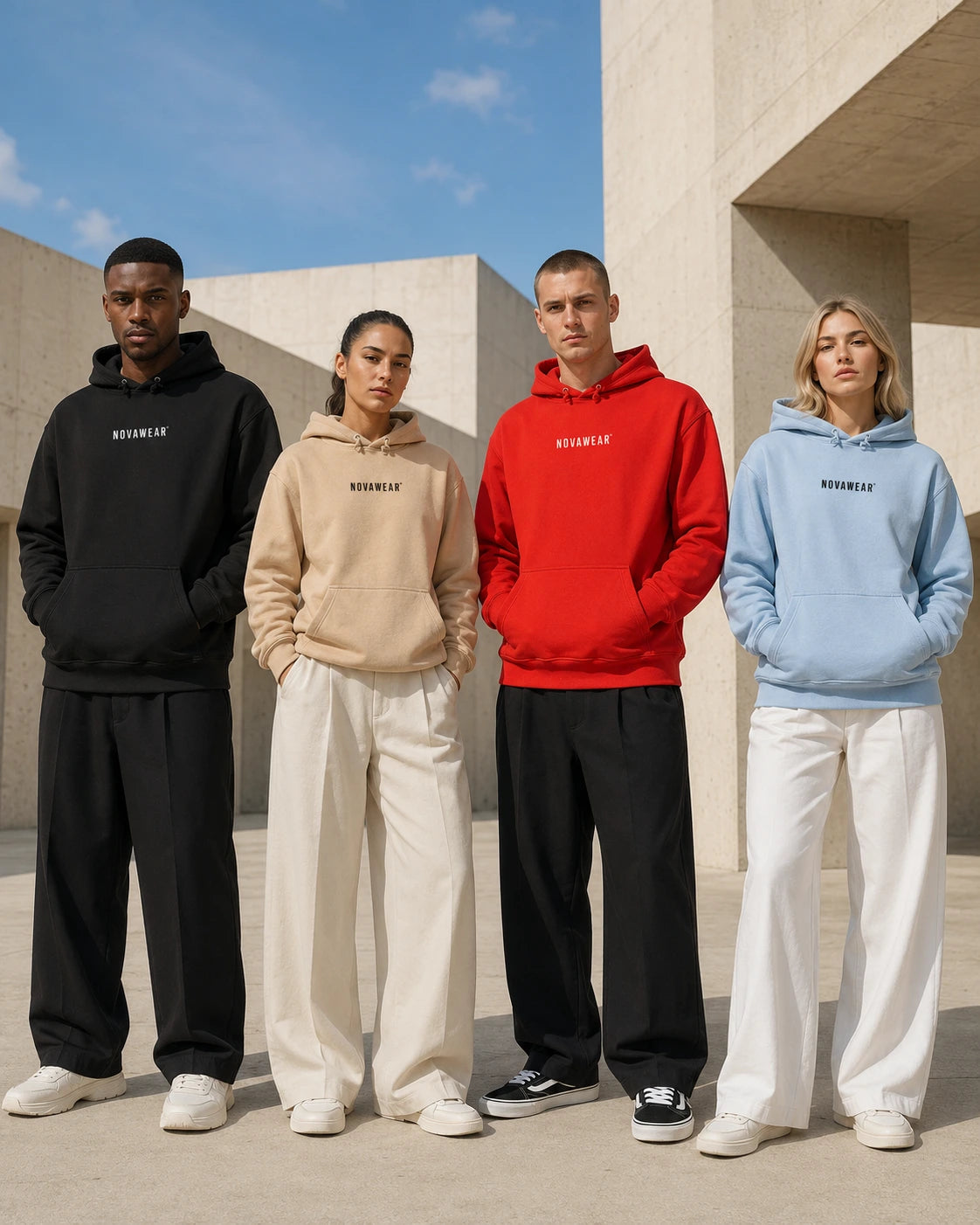 NOVAWEAR Hoodie – Unisex-Hauptansicht