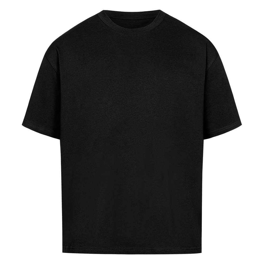 NOVAWEAR® GUARDIAN Heavyweight Oversized T-Shirt – Frontansicht in Schwarz