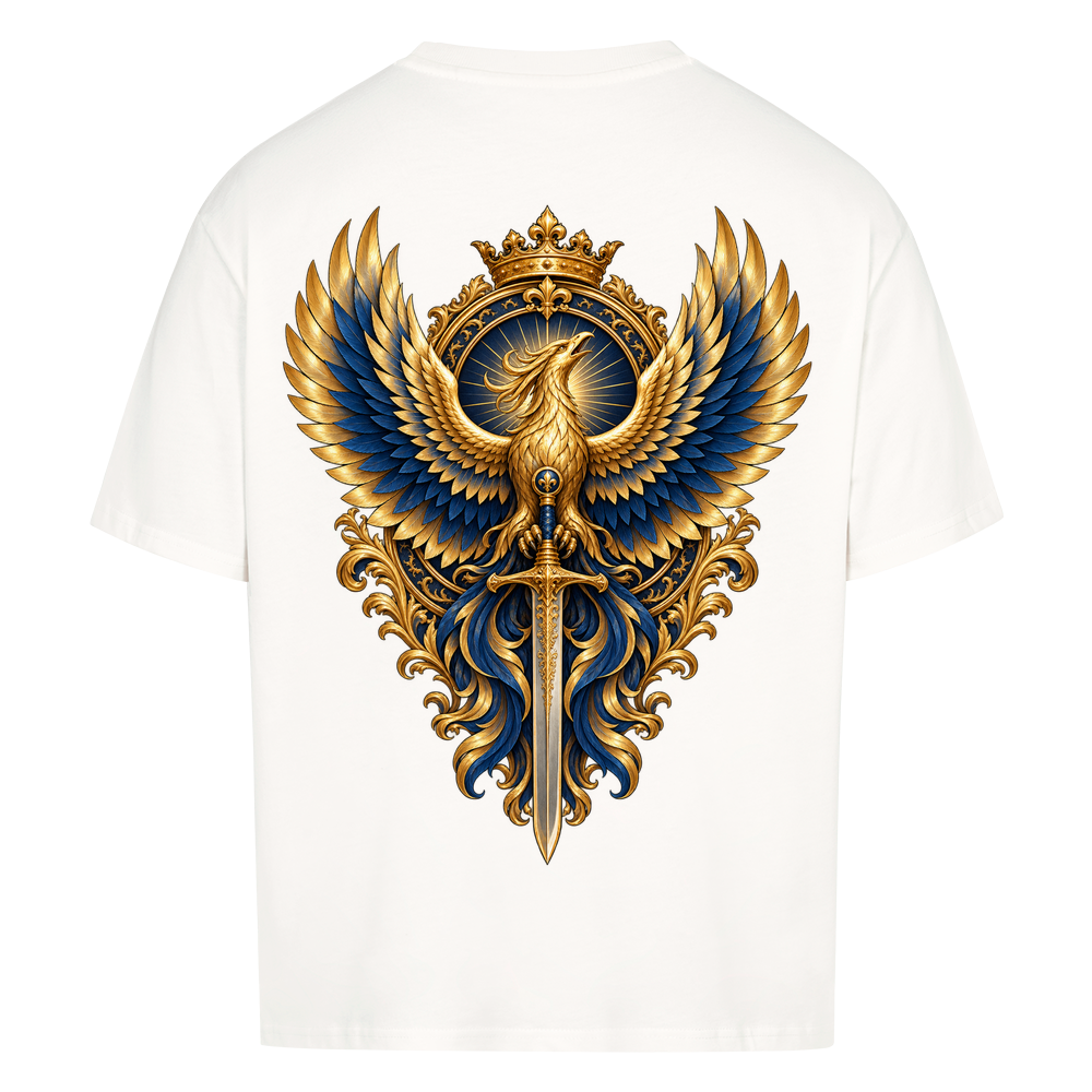 
NOVAWEAR® ASCEND Heavyweight Oversized T-Shirt – Rückansicht in White mit ASCEND Backprint