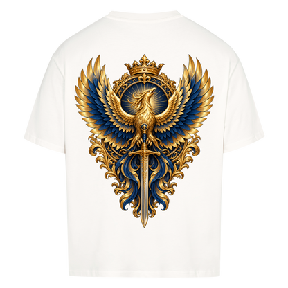 NOVAWEAR® ASCEND Heavyweight Oversized T-Shirt – Rückansicht in Weiß mit ASCEND Backprint