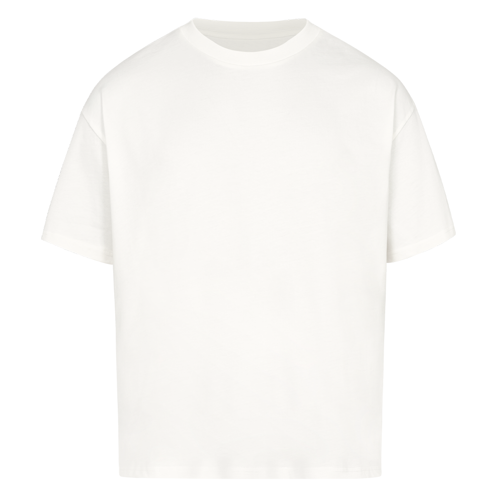 NOVAWEAR® CELESTIAL QUEEN Heavyweight Oversized T-Shirt – Frontansicht in Weiß