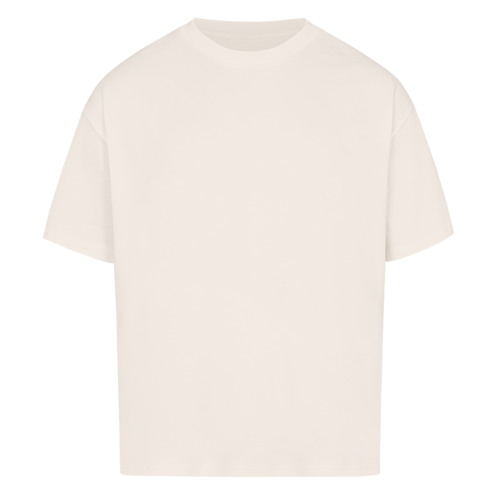 NOVAWEAR® FORBIDDEN REIGN Heavyweight Oversized T-Shirt – Frontansicht in Natural Raw