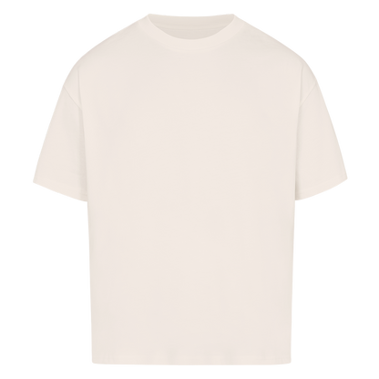 NOVAWEAR® RAVEN AXE Heavyweight Oversized T-Shirt – Frontansicht in Natural Raw