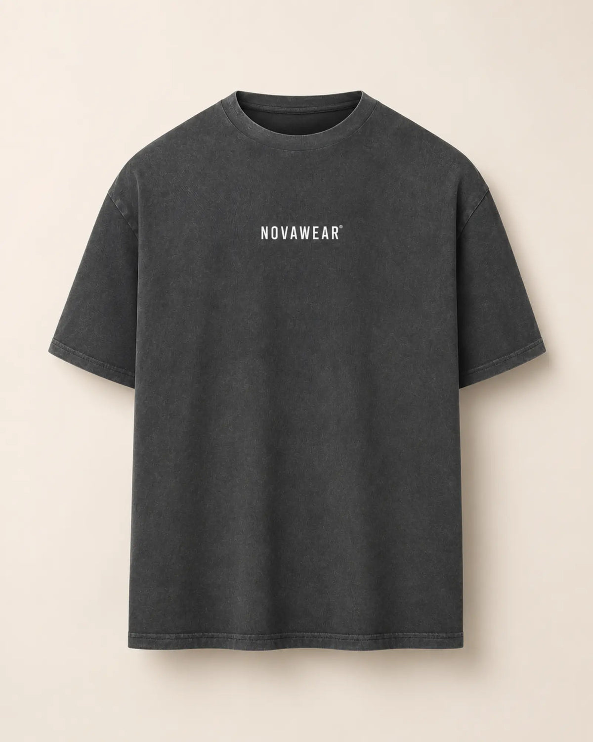 NOVAWEAR Oversized Shirt in Washed Black – Produktansicht