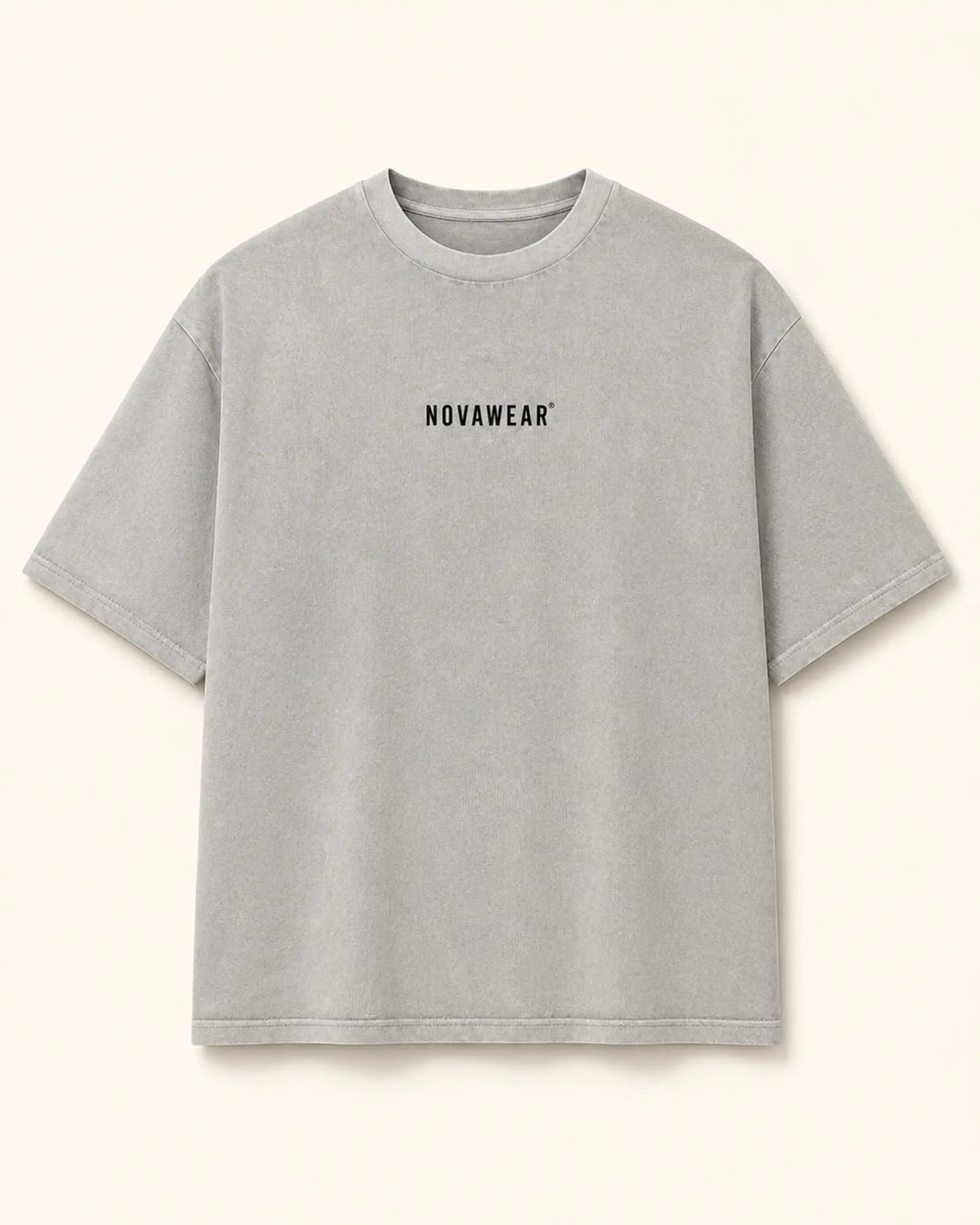 NOVAWEAR Oversized Shirt in Washed Grey – Produktansicht