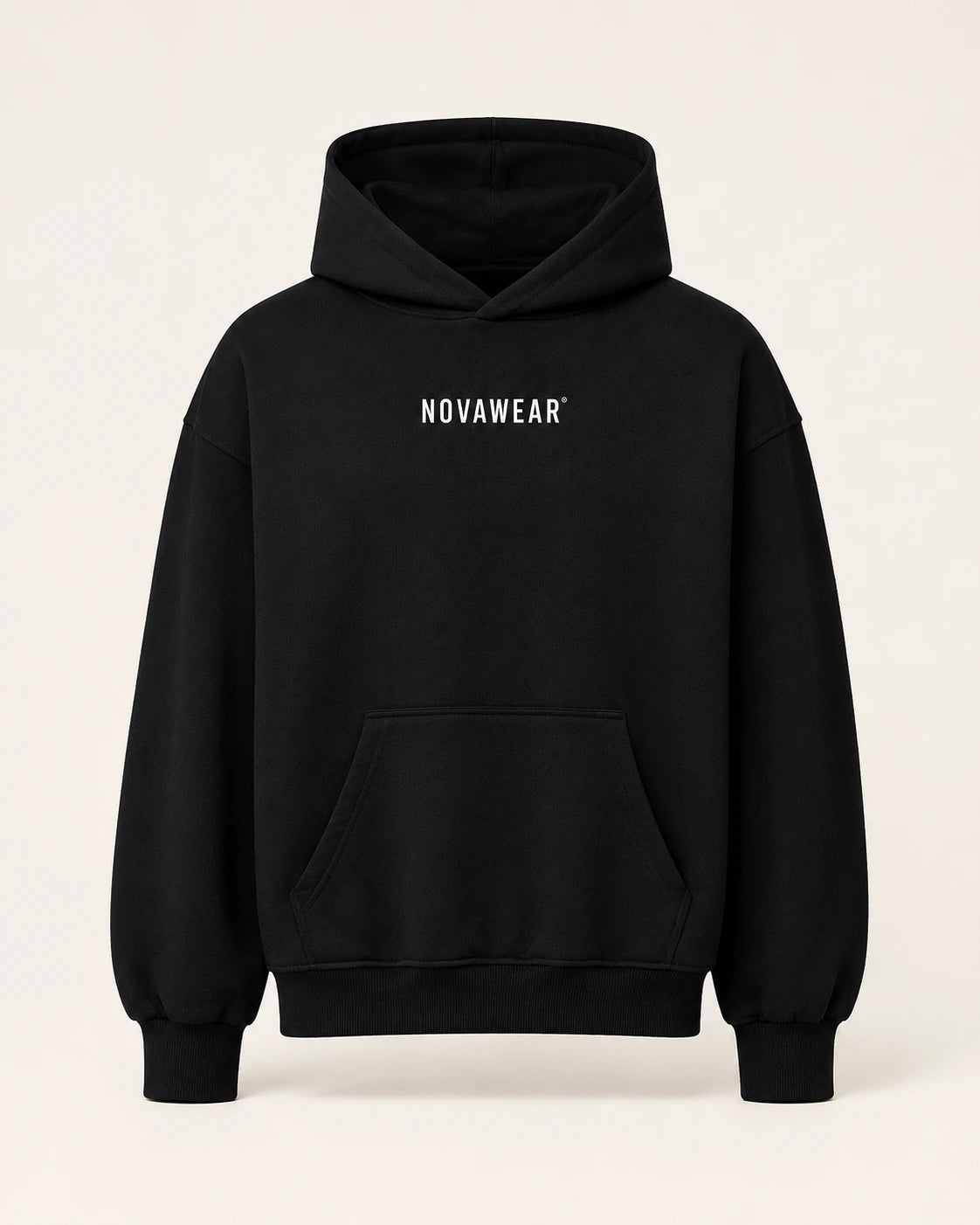 NOVAWEAR Oversized Hoodie in Schwarz – Produktansicht