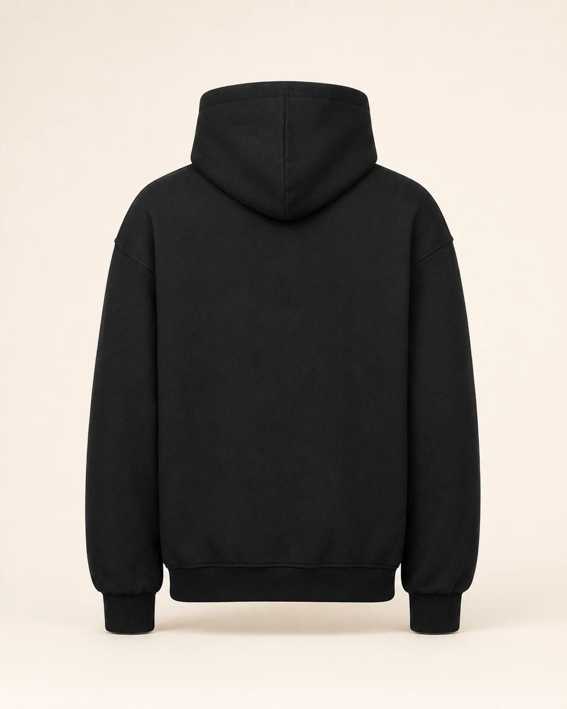 NOVAWEAR Oversized Hoodie in Schwarz – Rückansicht