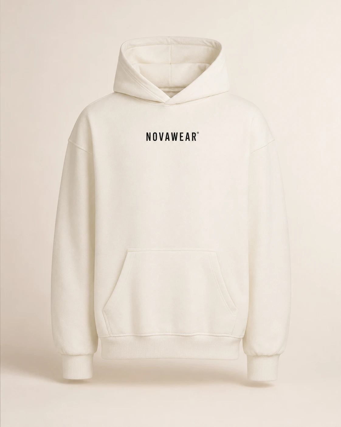NOVAWEAR Oversized Hoodie in Natural Raw – Produktansicht