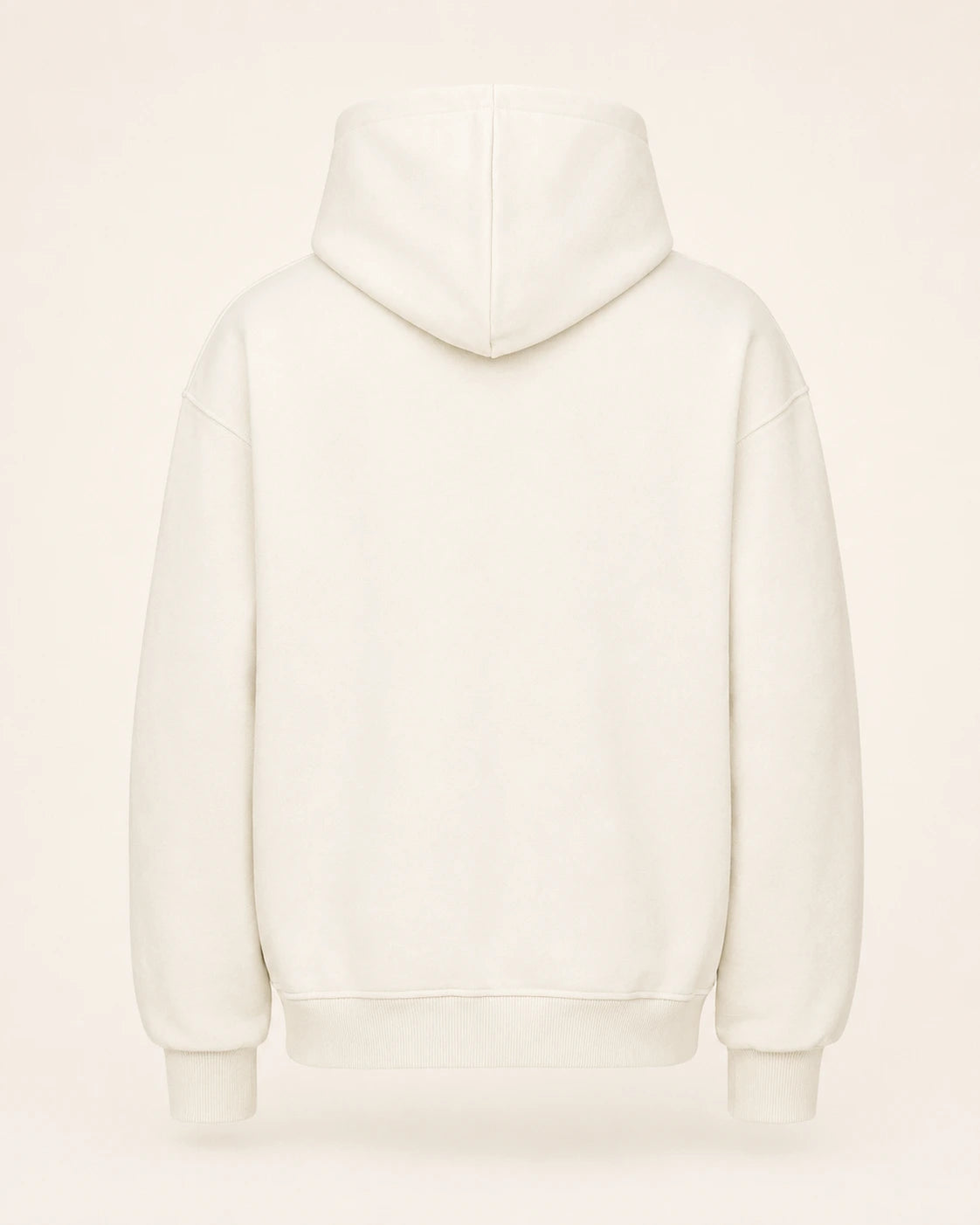NOVAWEAR Oversized Hoodie in Natural Raw – Rückansicht