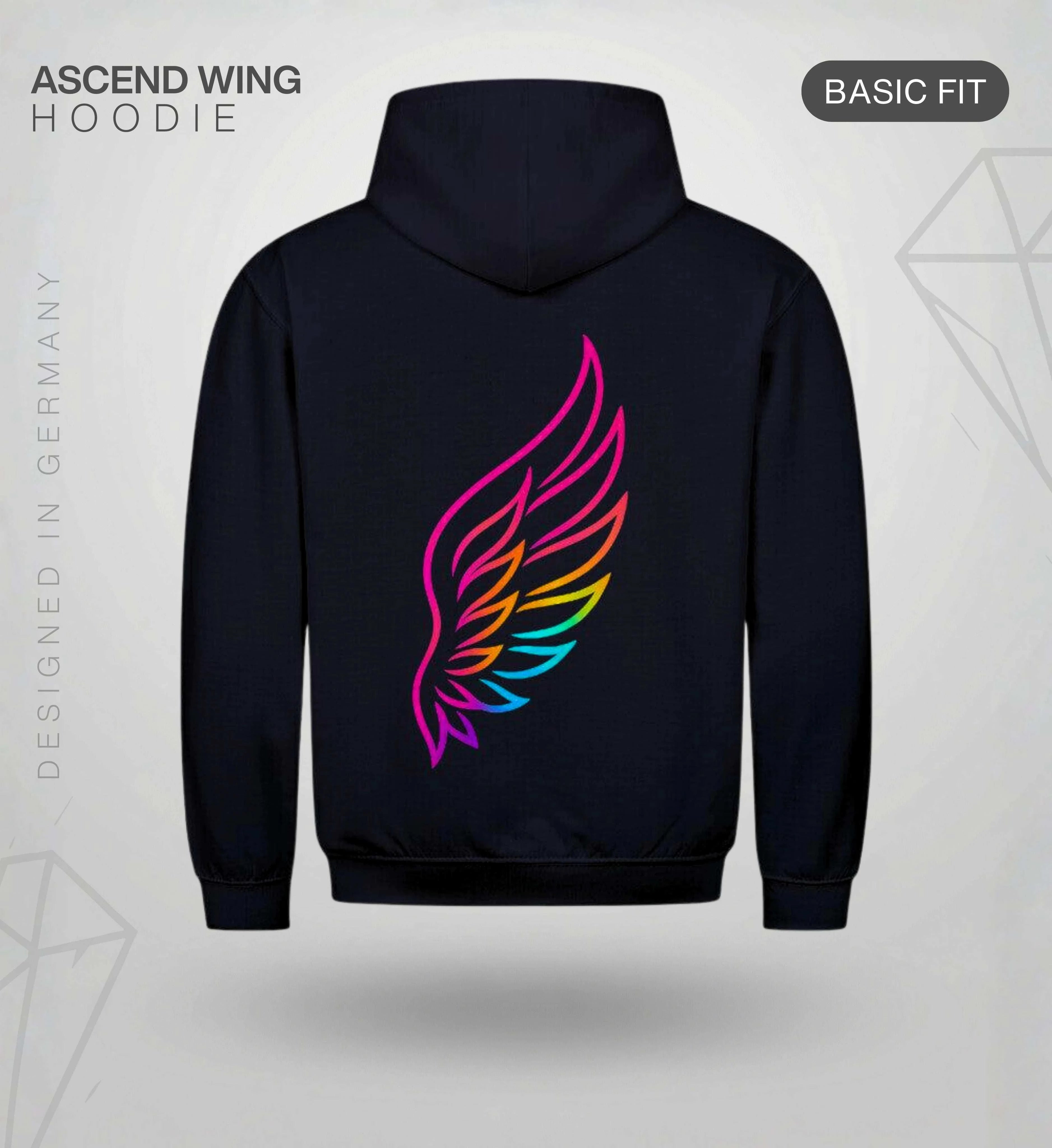 Ascend Wing Hoodie – Cyan/Magenta