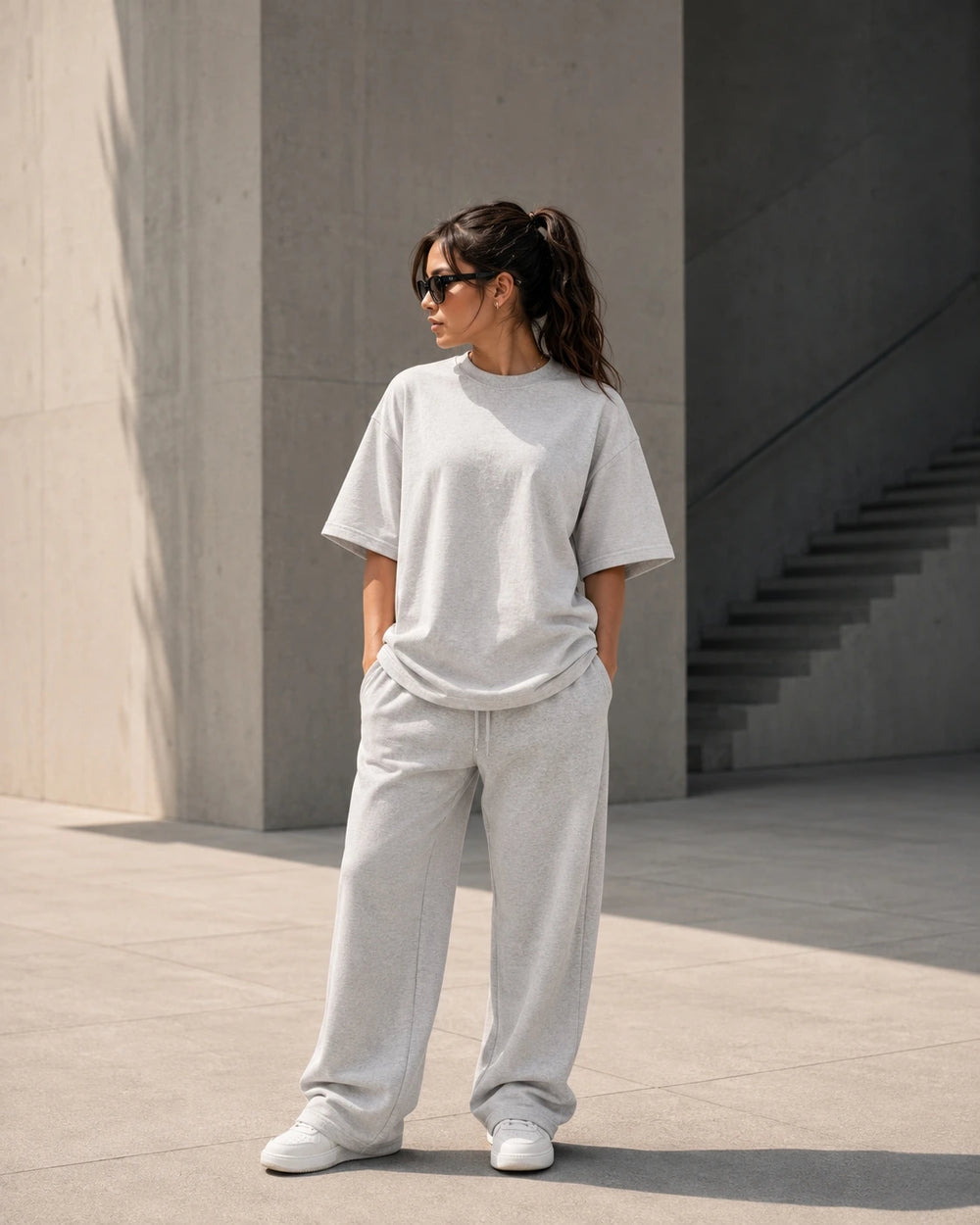 
NOVAWEAR Engineered for Movement Oversized Shirt in Natural Raw