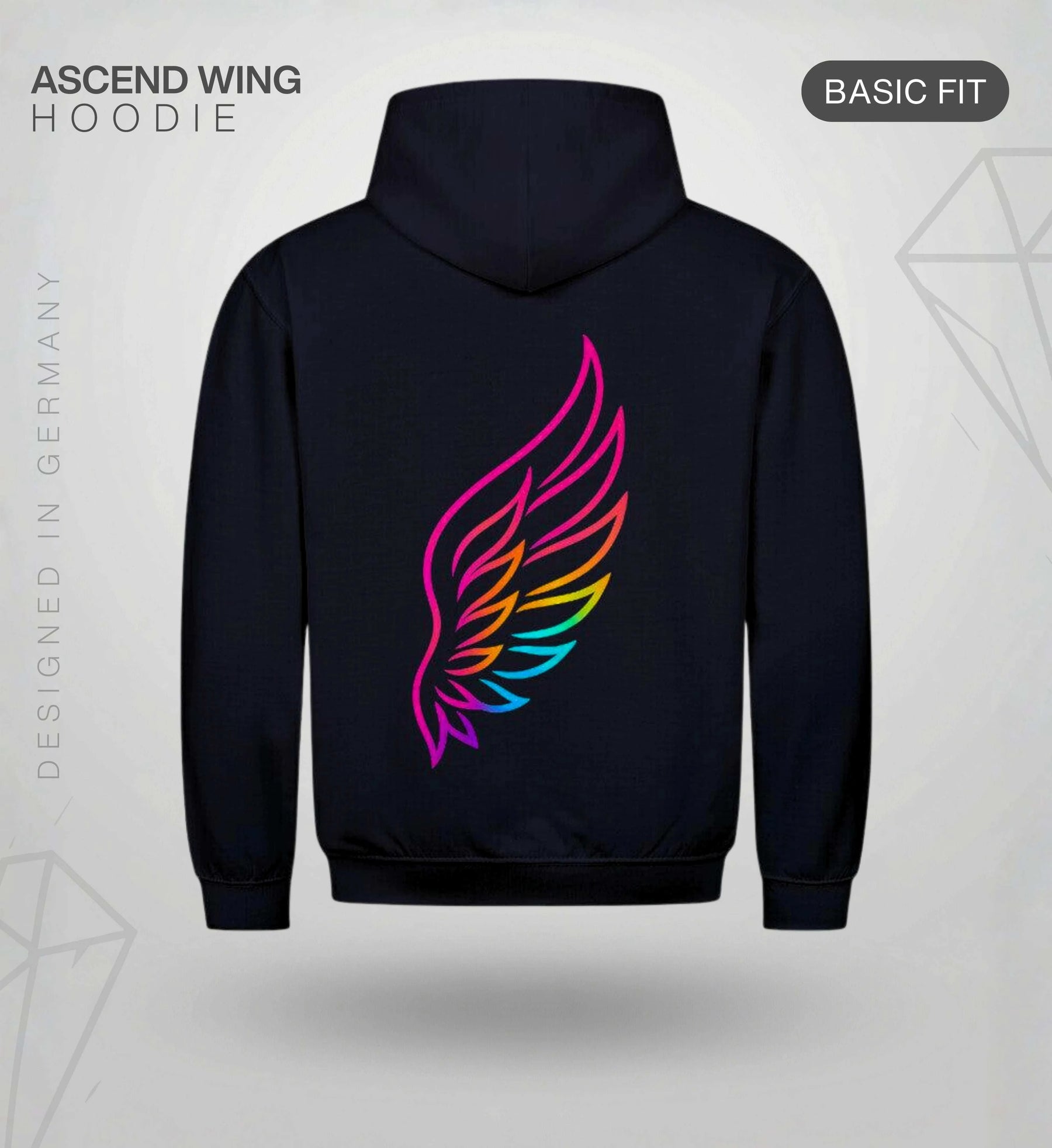 Ascend Wing Hoodie – Cyan/Magenta