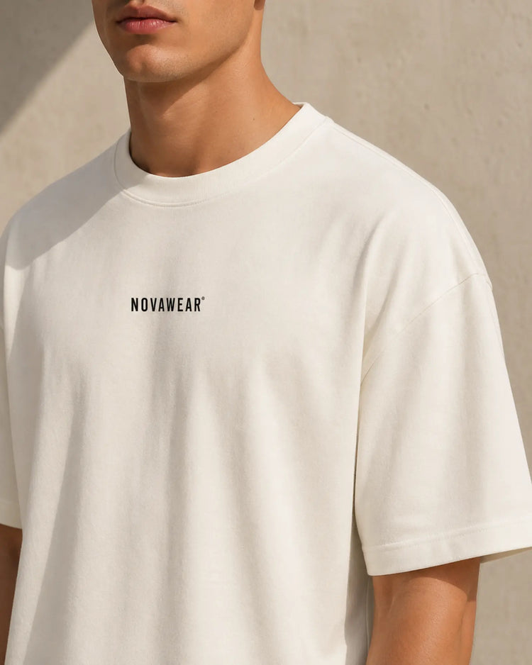 NOVAWEAR Oversized Shirt – Kragen- und Drop-Shoulder-Detail
