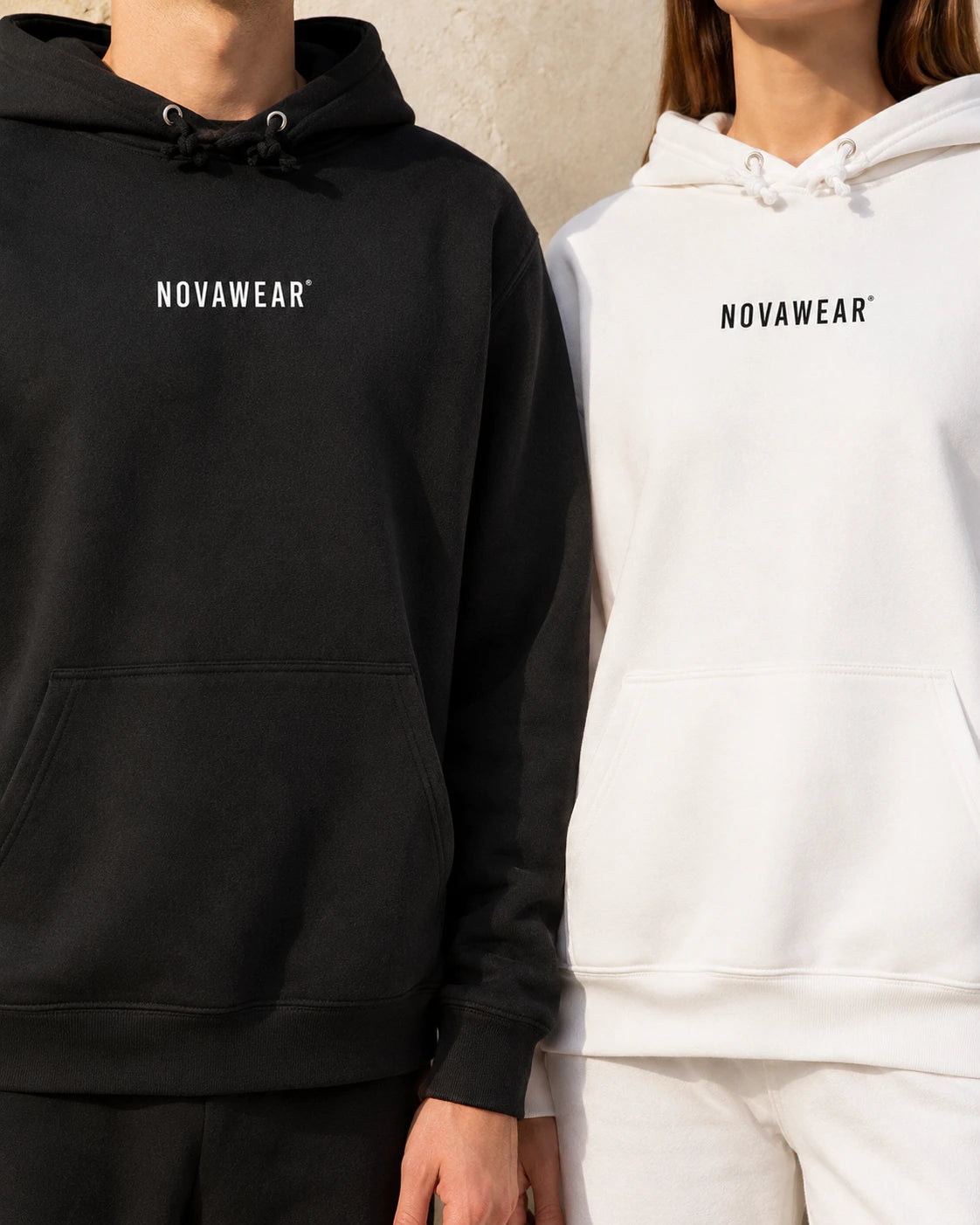 NOVAWEAR Hoodie – Material- und Druckdetail