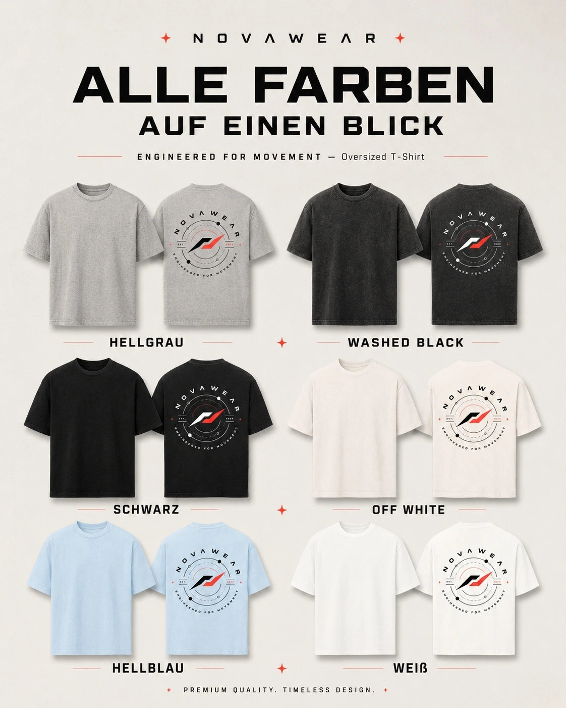NOVAWEAR Engineered for Movement Oversized Shirt – Produktdarstellung 17