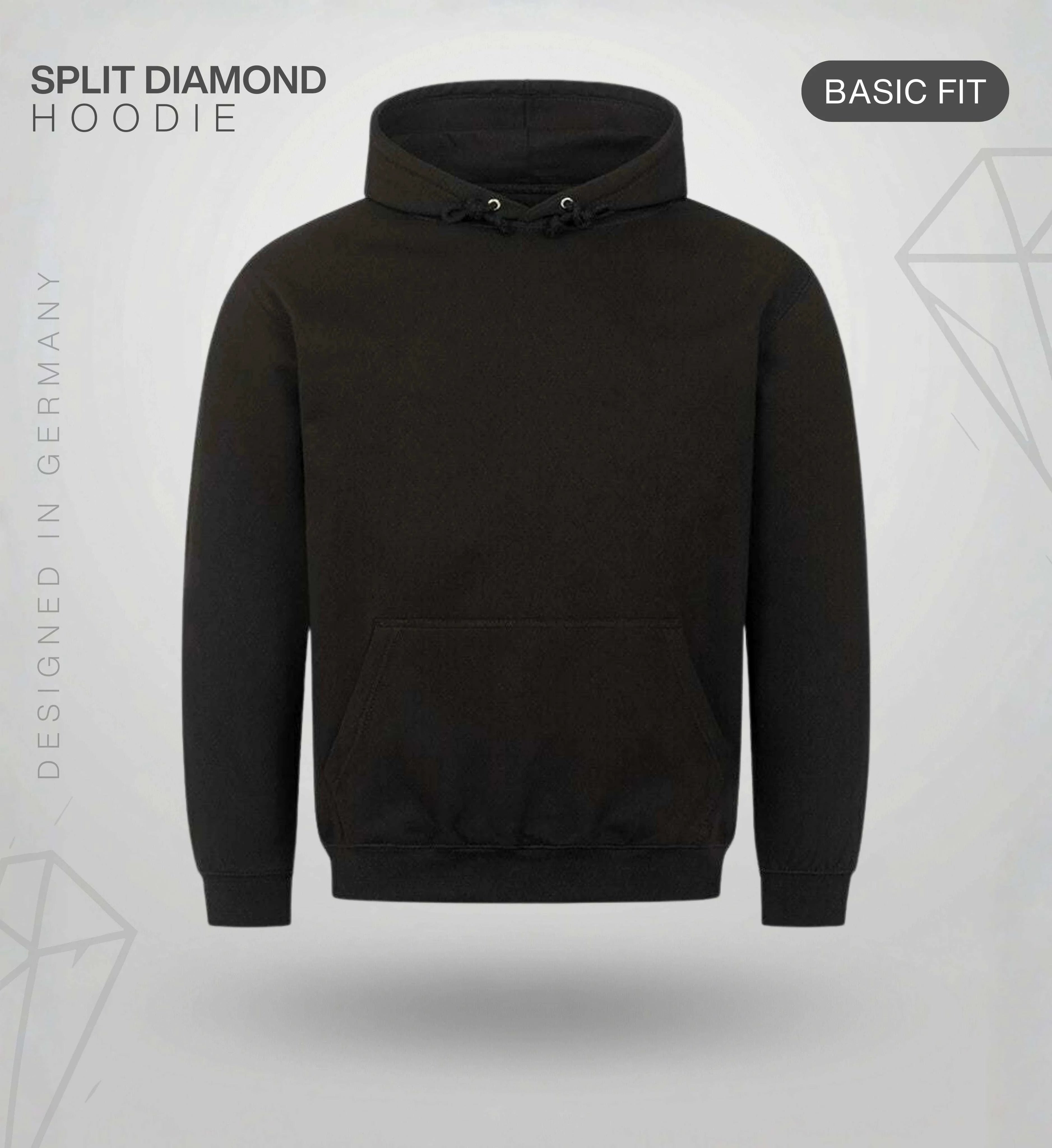 Image of Split Diamond Hoodie – Cyan