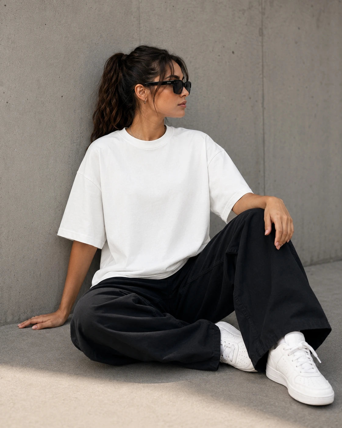 NOVAWEAR Engineered for Movement Oversized Shirt in Babyblau