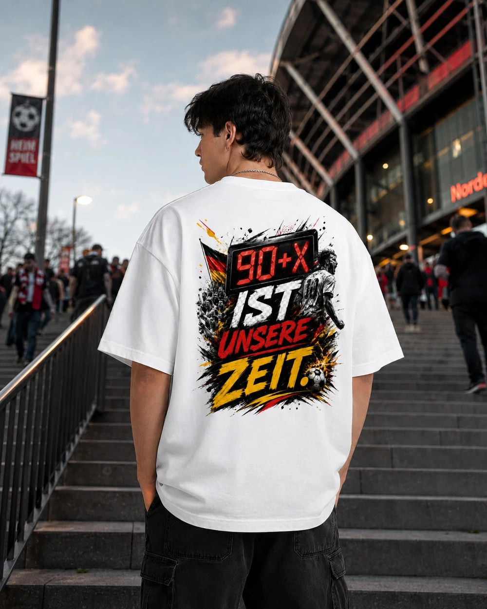 90+X ist unsere Zeit Oversized Shirt Oversized T-Shirt Novawear