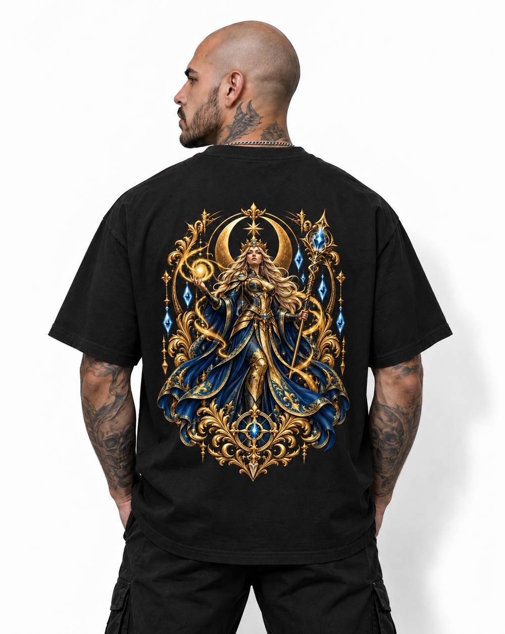 
NOVAWEAR® CELESTIAL QUEEN Heavyweight Oversized T-Shirt
