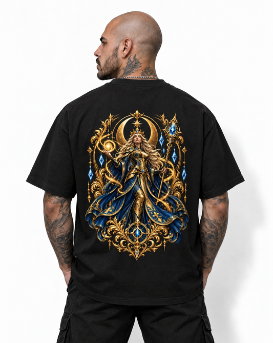 NOVAWEAR® CELESTIAL QUEEN Heavyweight Oversized T-Shirt