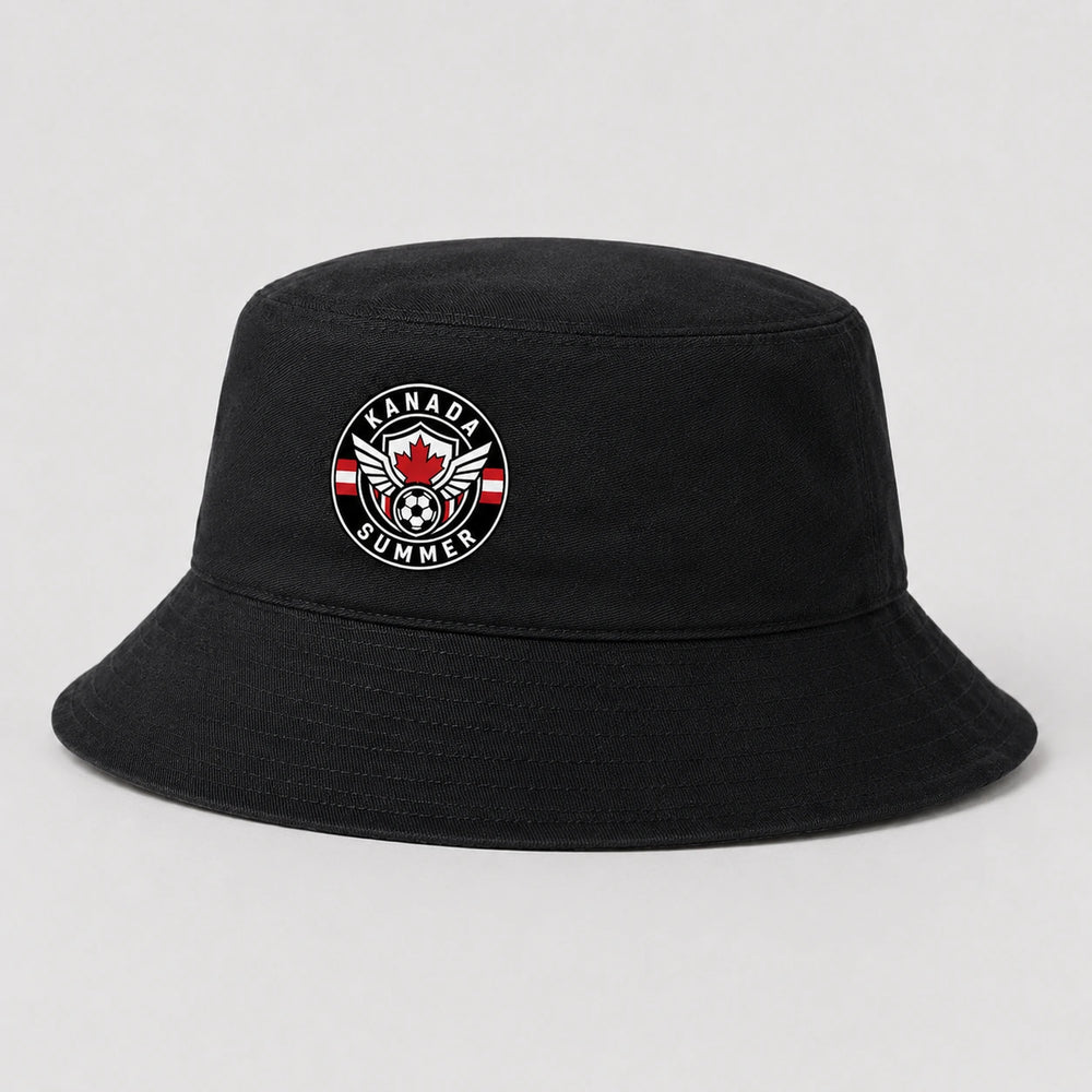 Kanada Summer Bucket Hat – Schwarzer Länderdesign Fischerhut