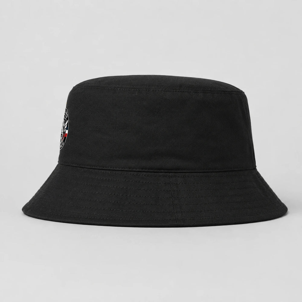 England Summer Bucket Hat – Schwarzer Fanwear Fischerhut