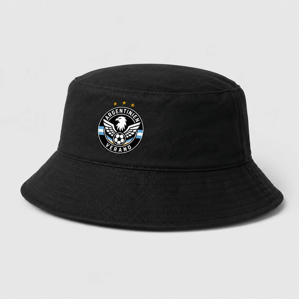 Argentinien Verano Bucket Hat – Schwarzer Fanwear Fischerhut
