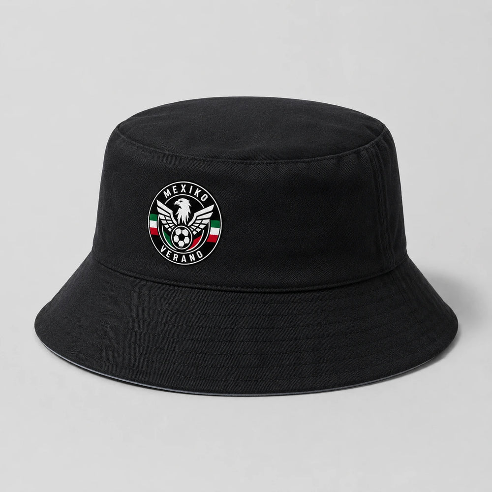 Mexiko Verano Bucket Hat – Schwarzer Fanwear Fischerhut