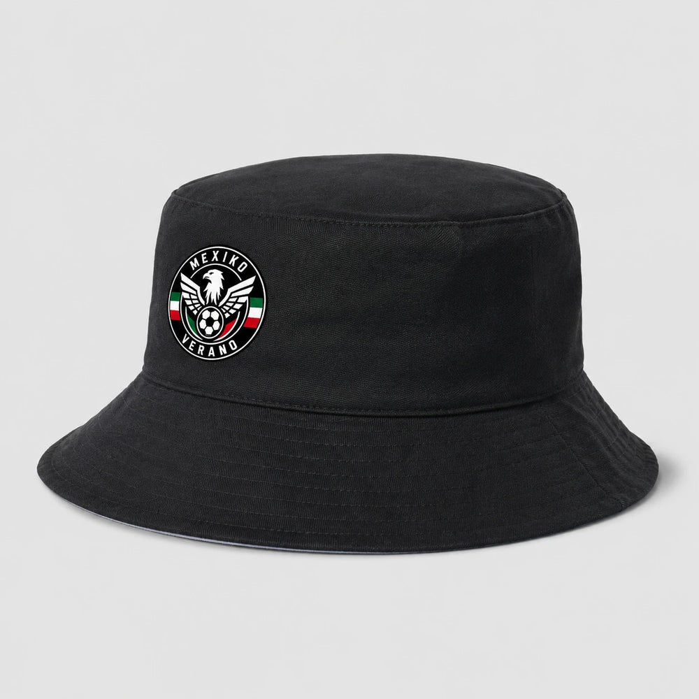 Mexiko Verano Bucket Hat – Schwarzer Fanwear Fischerhut