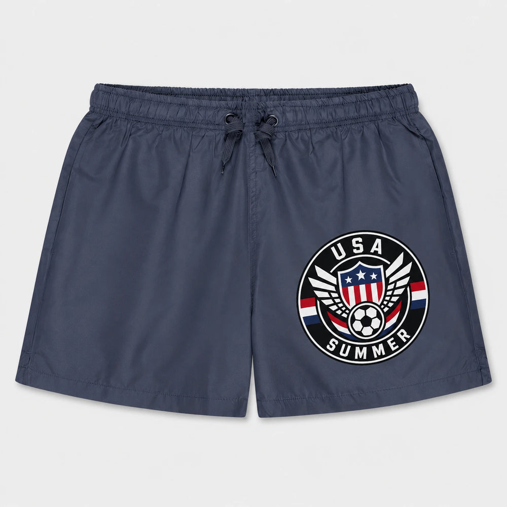 USA Summer Badehose 2026 – Fanwear Swim Shorts für Strand, Pool & Matchday