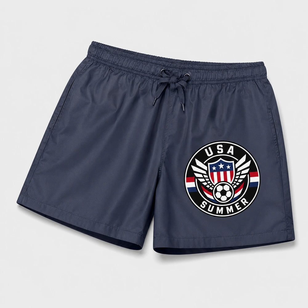 USA Summer Badehose 2026 – Fanwear Swim Shorts für Strand, Pool & Matchday