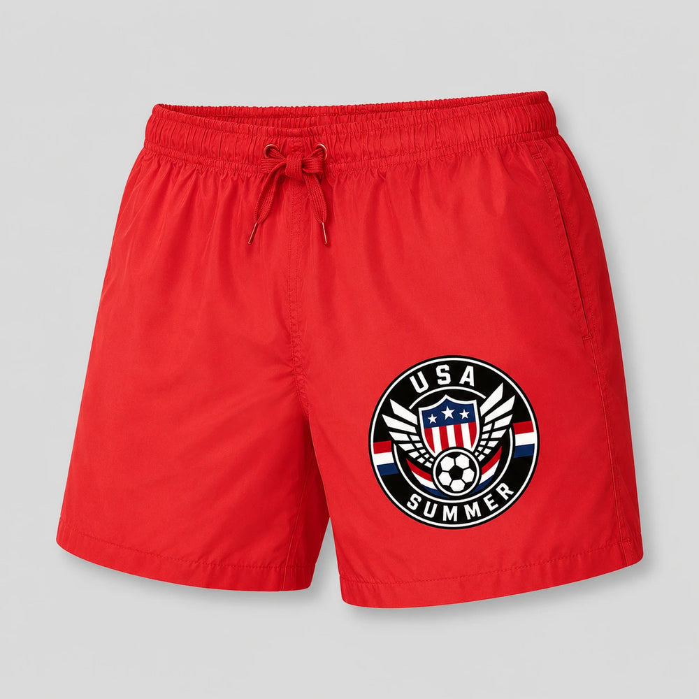 USA Summer Badehose 2026 – Fanwear Swim Shorts für Strand, Pool & Matchday