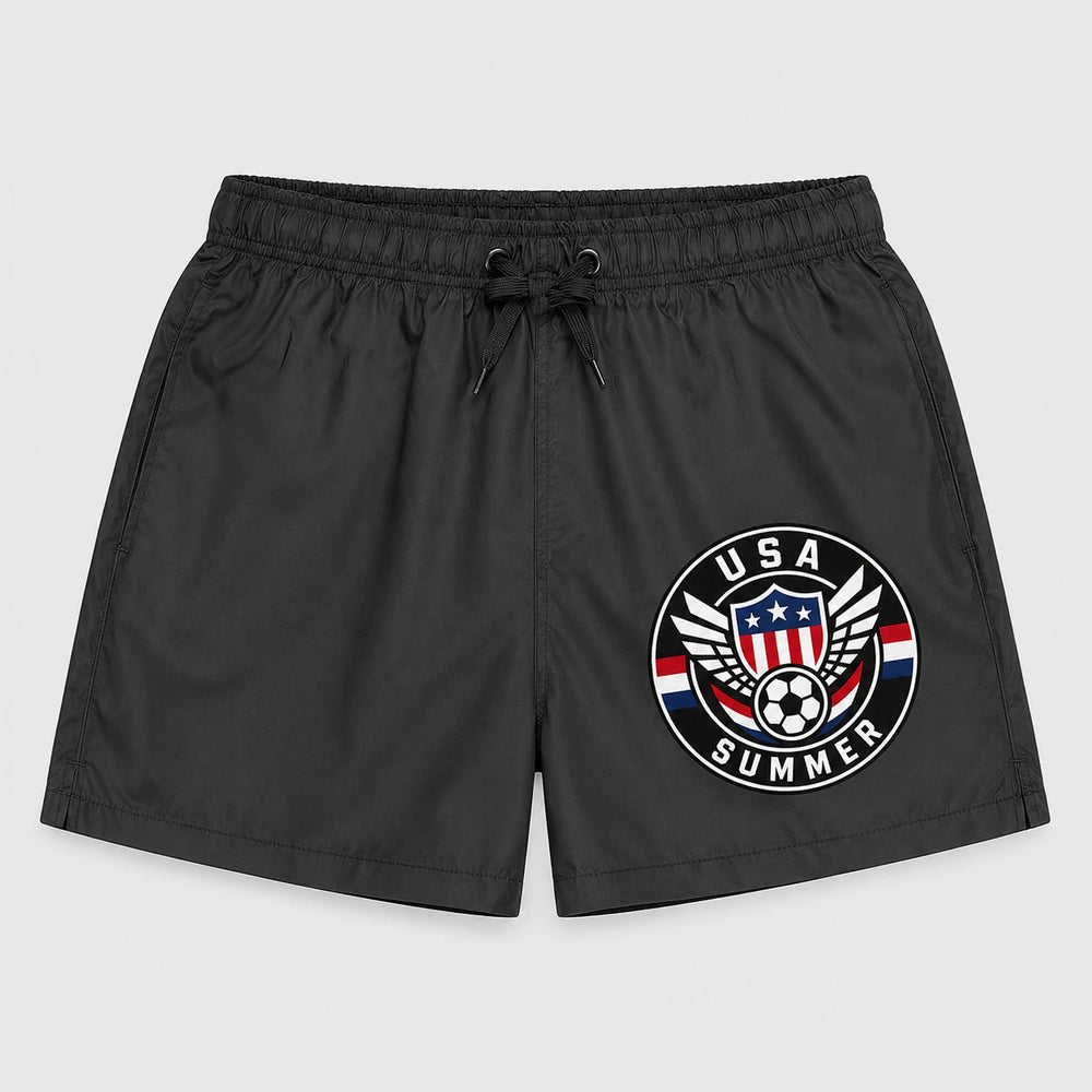 USA Summer Badehose 2026 – Fanwear Swim Shorts für Strand, Pool & Matchday