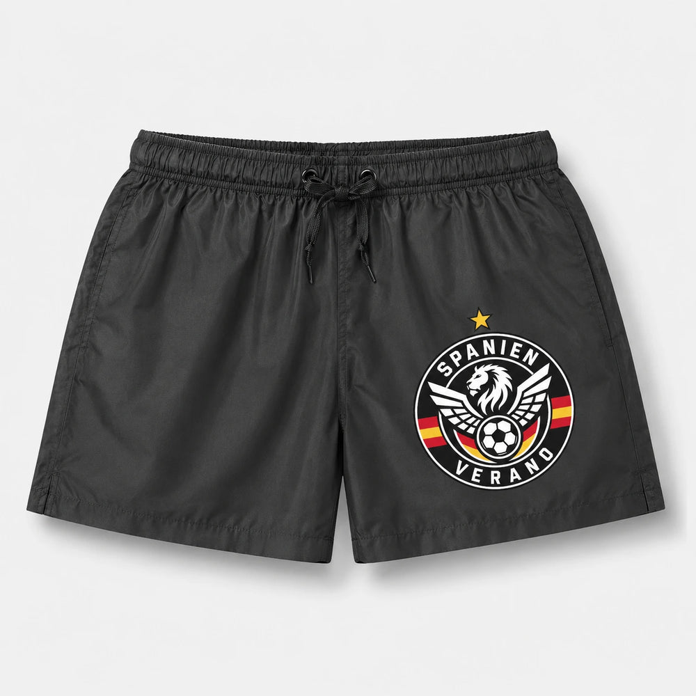 Spanien Sommer Badehose 2026 – Fanwear Swim Shorts für Strand, Pool & Matchday