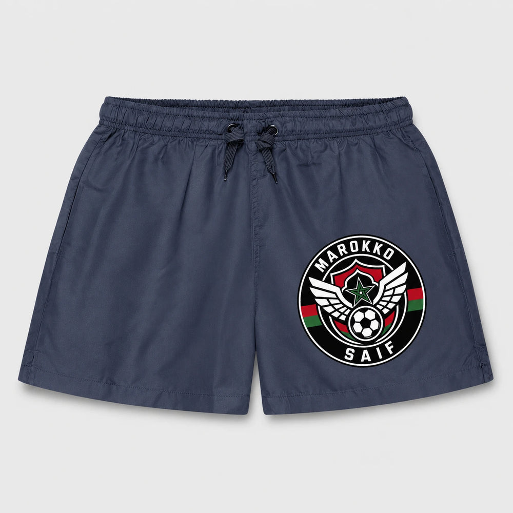 Marokko Sommer Badehose 2026 – Fanwear Swim Shorts für Strand, Pool & Matchday