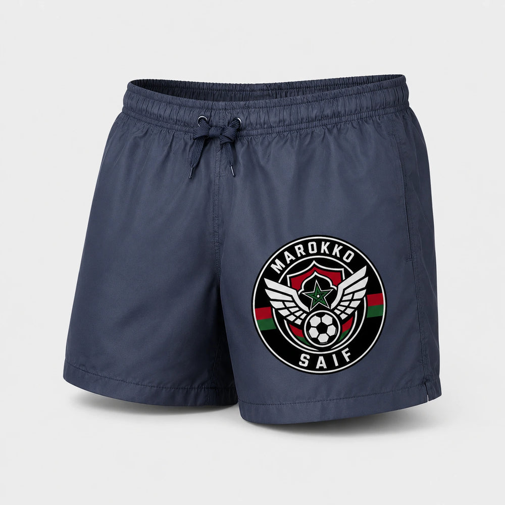 Marokko Sommer Badehose 2026 – Fanwear Swim Shorts für Strand, Pool & Matchday