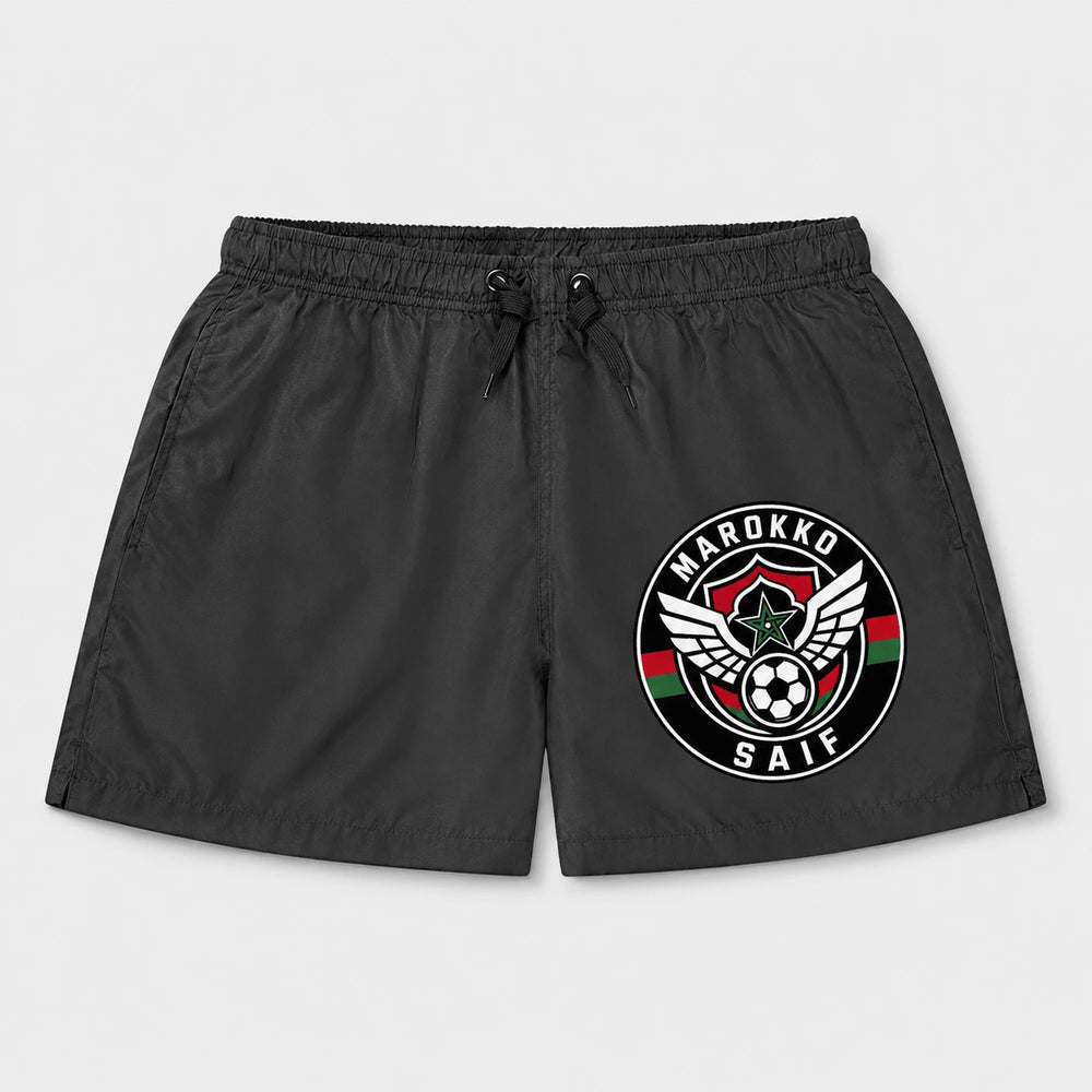 Marokko Sommer Badehose 2026 – Fanwear Swim Shorts für Strand, Pool & Matchday