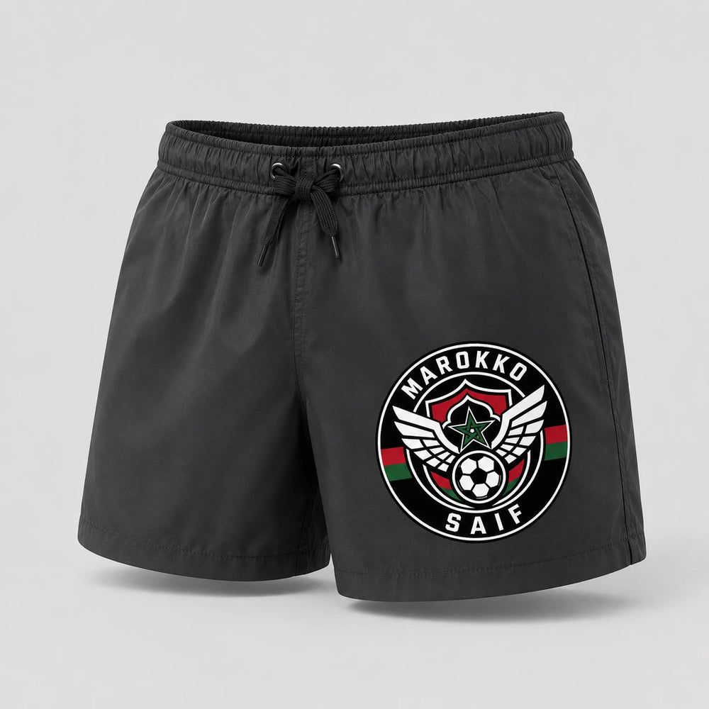 Marokko Sommer Badehose 2026 – Fanwear Swim Shorts für Strand, Pool & Matchday