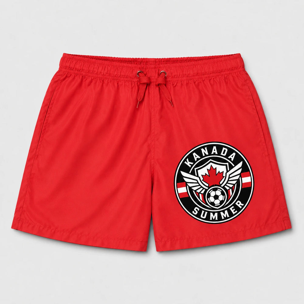 Kanada Sommer Badehose 2026 – Fanwear Swim Shorts für Strand, Pool & Matchday