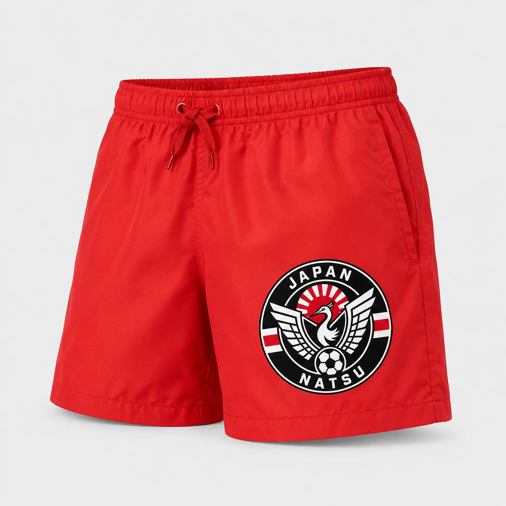 Japan Sommer Badehose 2026 – Fanwear Swim Shorts für Strand, Pool & Matchday