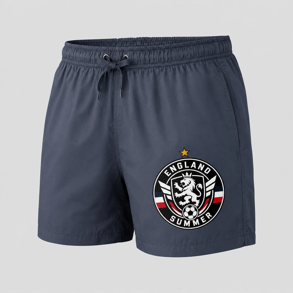 England Sommer Badehose 2026 – Fanwear Swim Shorts für Strand, Pool & Matchday