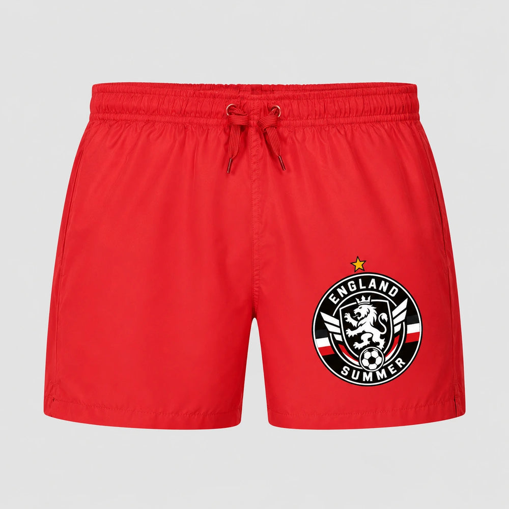 England Sommer Badehose 2026 – Fanwear Swim Shorts für Strand, Pool & Matchday