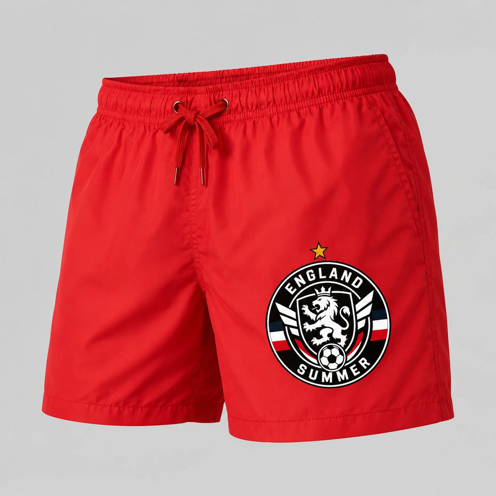 England Sommer Badehose 2026 – Fanwear Swim Shorts für Strand, Pool & Matchday