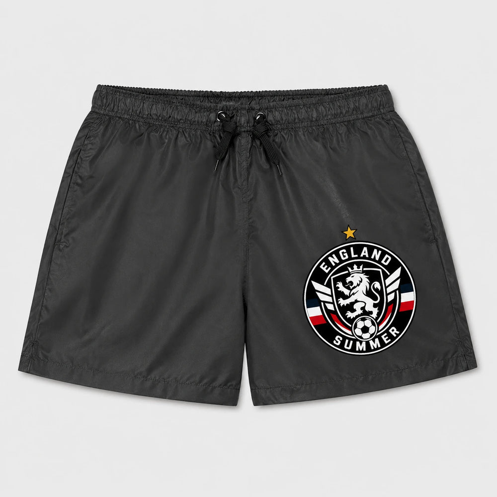 England Sommer Badehose 2026 – Fanwear Swim Shorts für Strand, Pool & Matchday