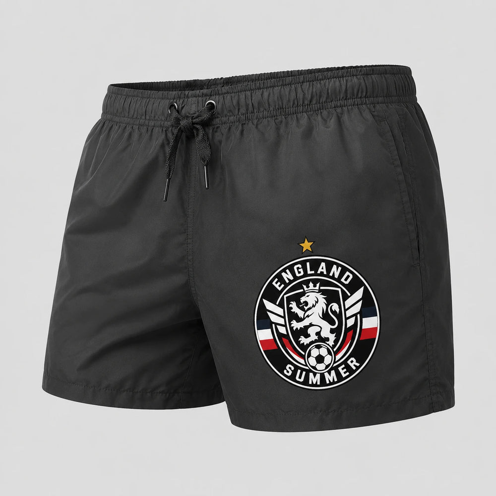 England Sommer Badehose 2026 – Fanwear Swim Shorts für Strand, Pool & Matchday