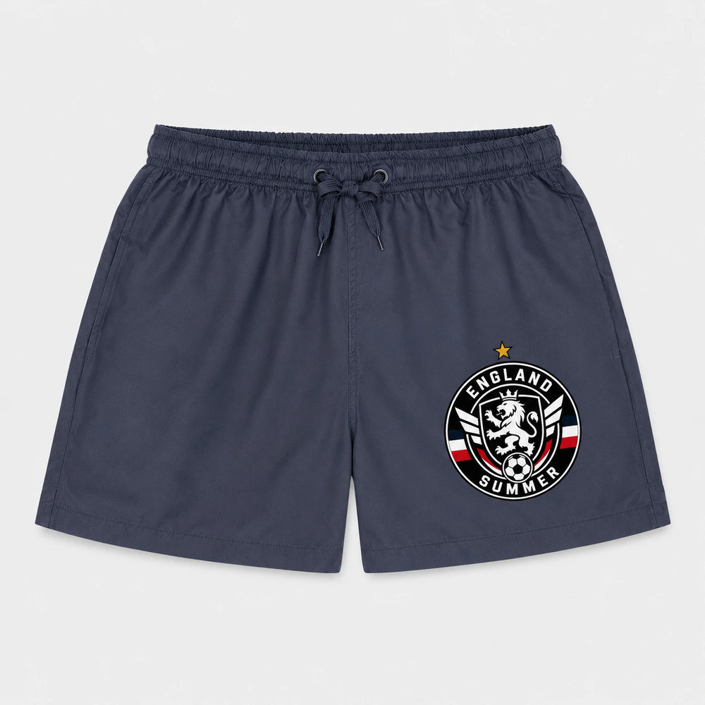 England Sommer Badehose 2026 – Fanwear Swim Shorts für Strand, Pool & Matchday