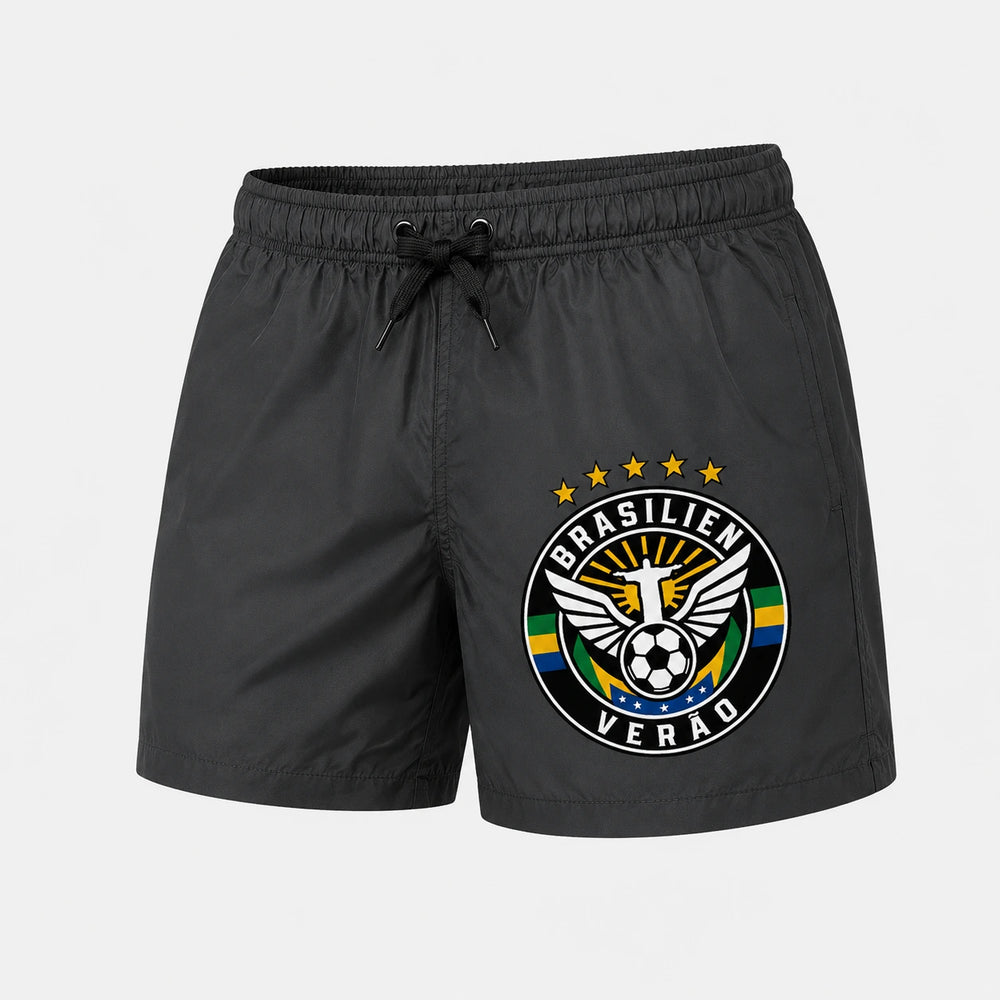 Brasilien Sommer Badehose 2026 – Fanwear Swim Shorts für Strand, Pool & Matchday