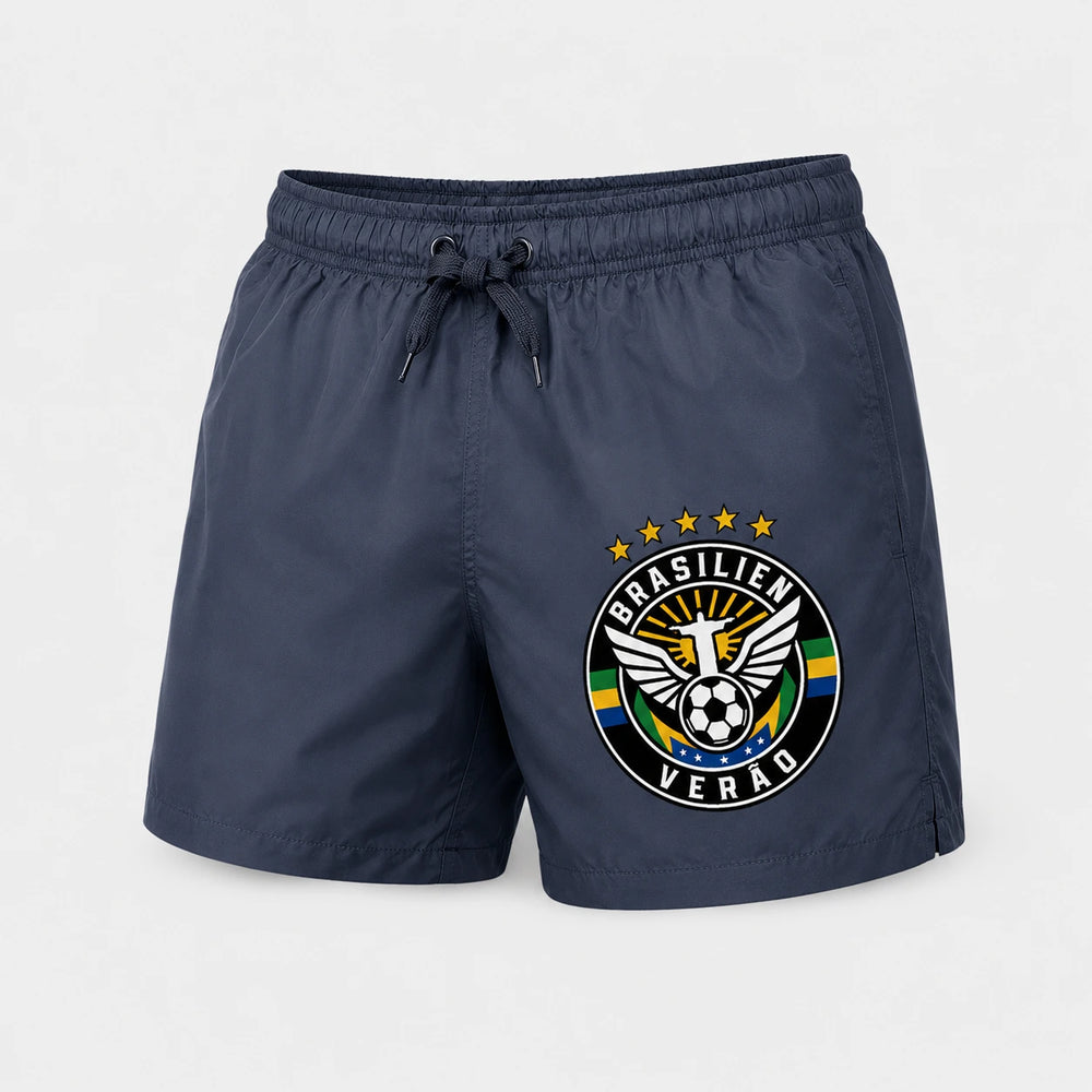 Brasilien Sommer Badehose 2026 – Fanwear Swim Shorts für Strand, Pool & Matchday
