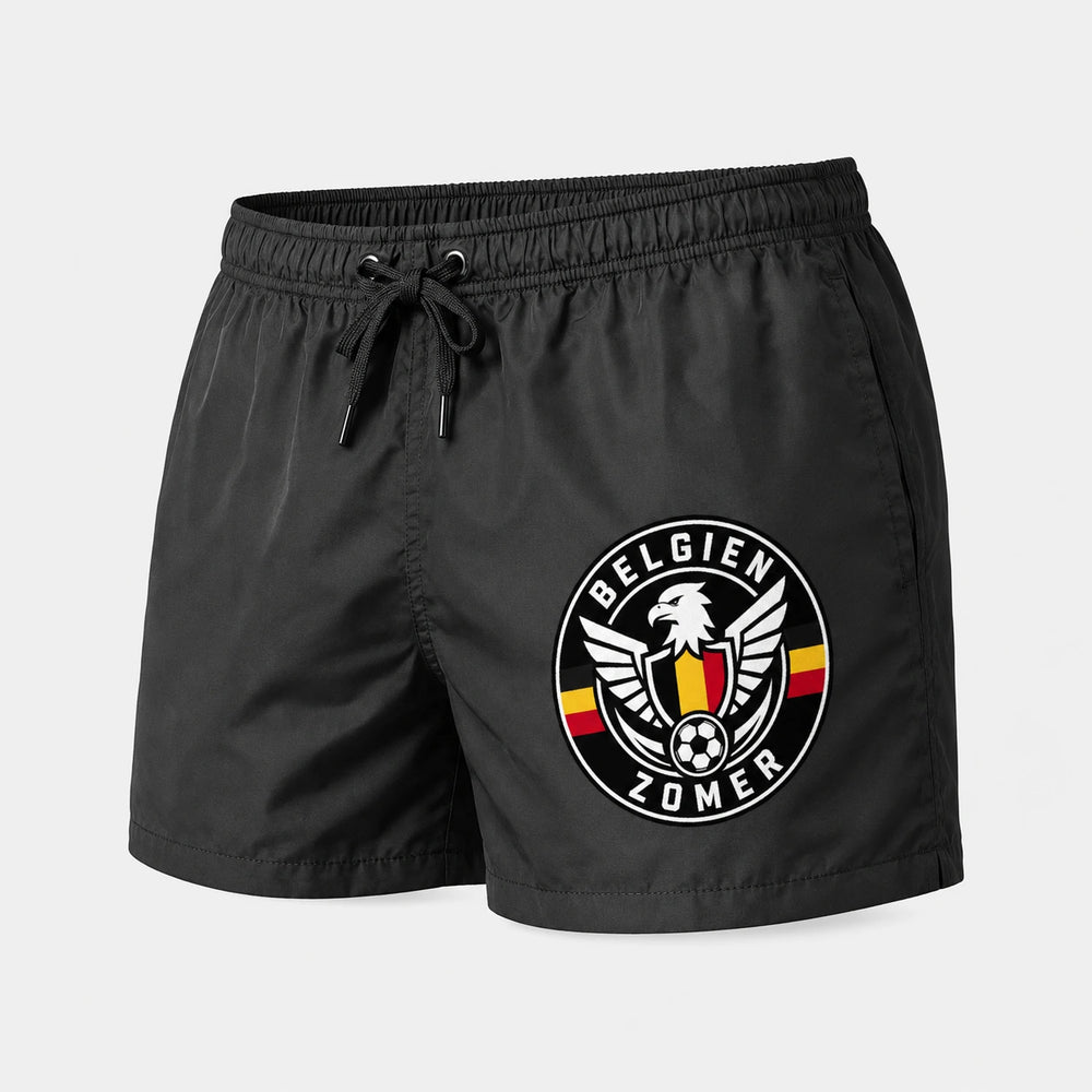 Belgien Sommer Badehose 2026 – Fanwear Swim Shorts für Strand, Pool & Matchday